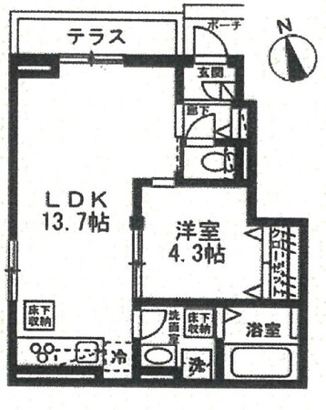 クレシア幕張の物件間取画像